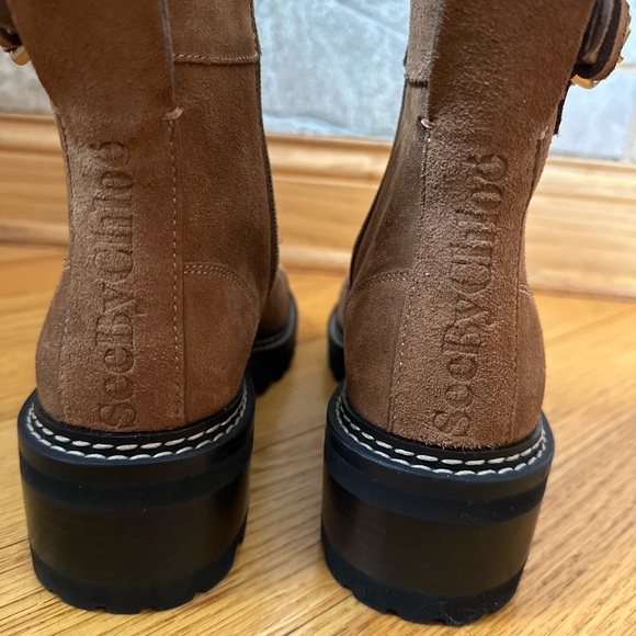 See by Chloe Mallory Suede Combat Boots - Picture 9 of 13